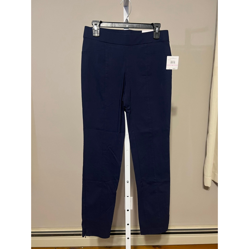 Women's Rafaella Navy Slim Leg Pull-On Pants Size 6